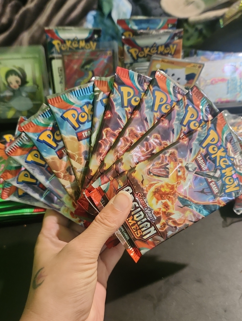 x10 Obsidian Flames Booster Packs